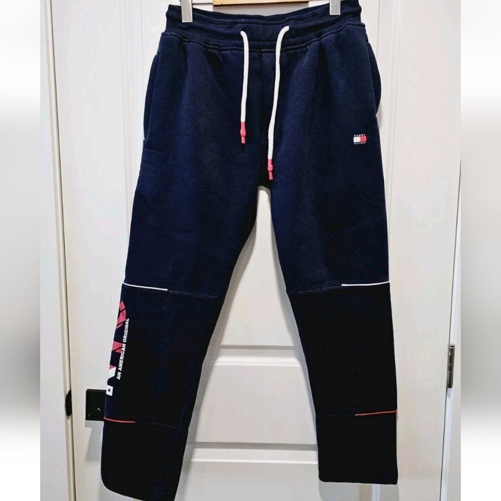 Lewis Hamilton x Tommy Hilfiger Mens 2XL Athletic Sweatpants Jogger Pants Blue